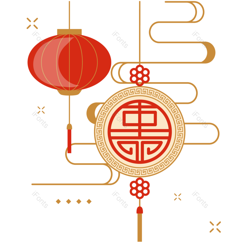 装饰图片,祥云元素,春节PNG,金币免抠素材